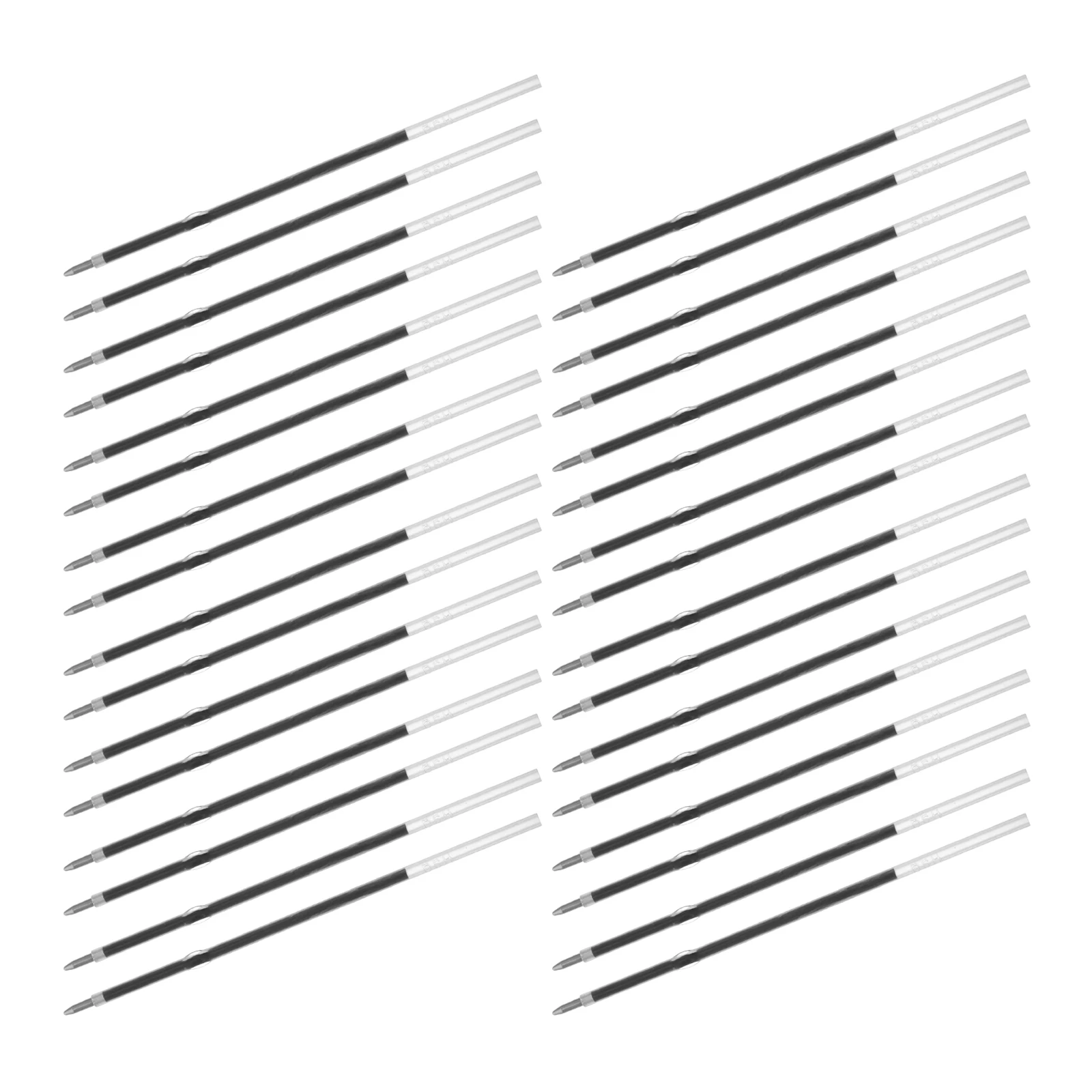 100 pçs tinta azul 0.7mm caneta esferográfica recargas de escrita suave recargas de tinta de substituição para canetas de contas de plástico retrátil escritório