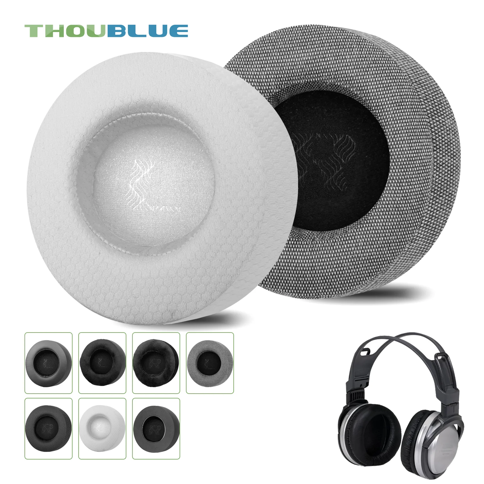 THOUBLUE Replacement Ear Pad for Sony MDR-XD100 XD200 V700 V700DJ Z700 RF820RK Headphones Earpads Earmuffs Cushion Cover Sleeve