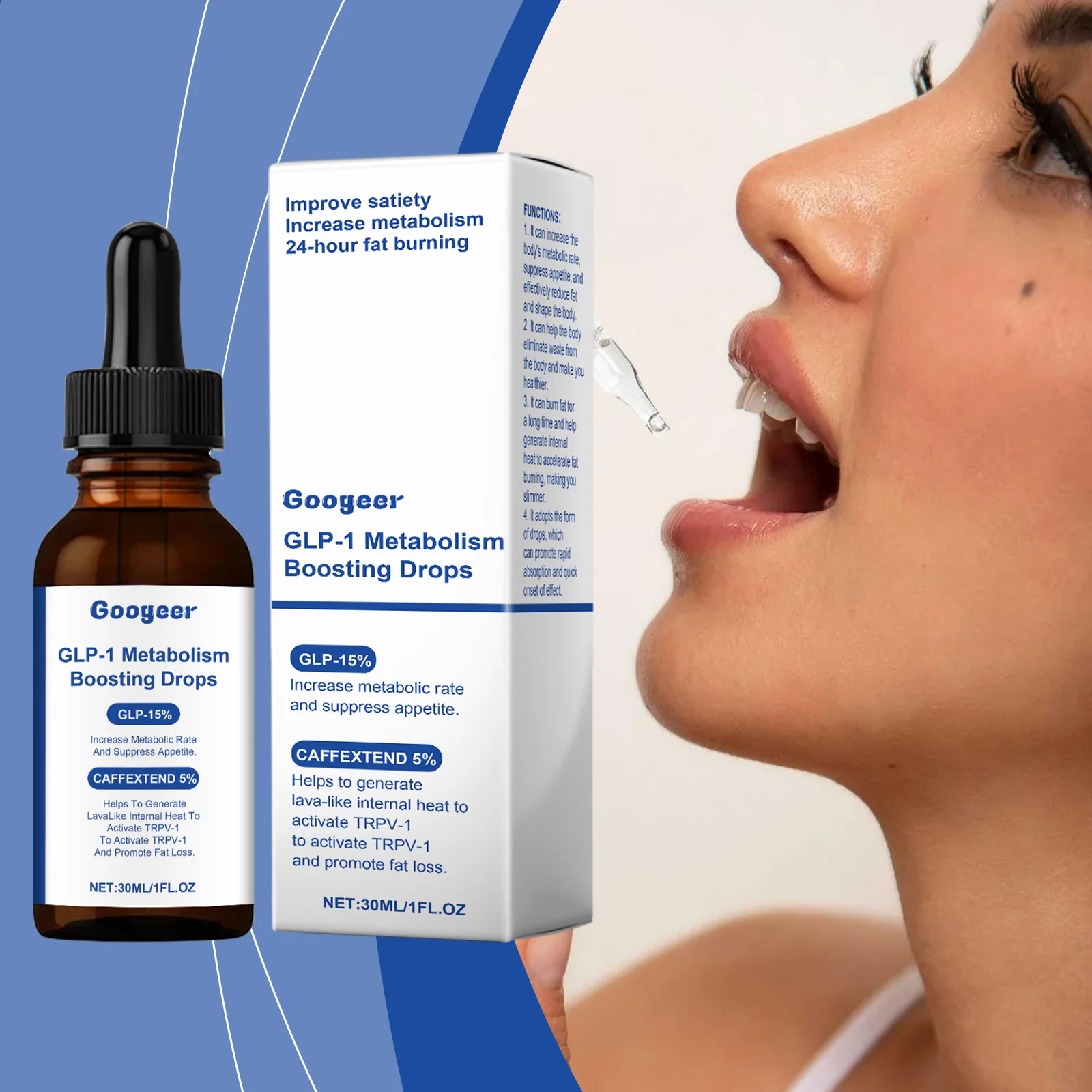 قطرات الصحة التمثيلية لتخفيف الوزن، مكمل غذائي، مستخلص سائل للبالغين، مكمل صحي طبيعي عشبي #6