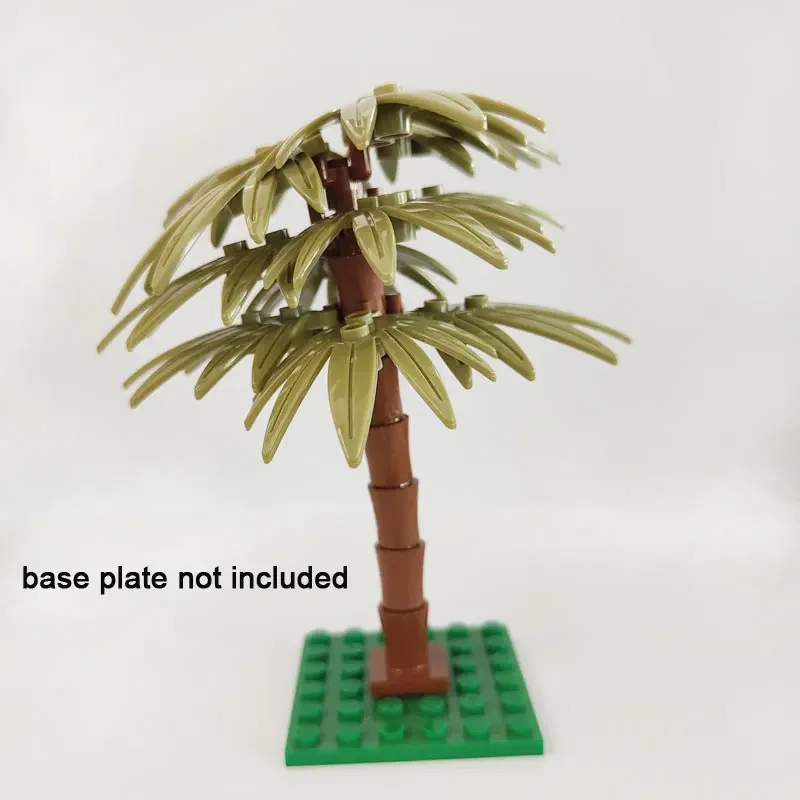 Tiardey 30 pièces - 6 types de palmiers - Forêt tropicale - En plastique - À appliquer sur la prière