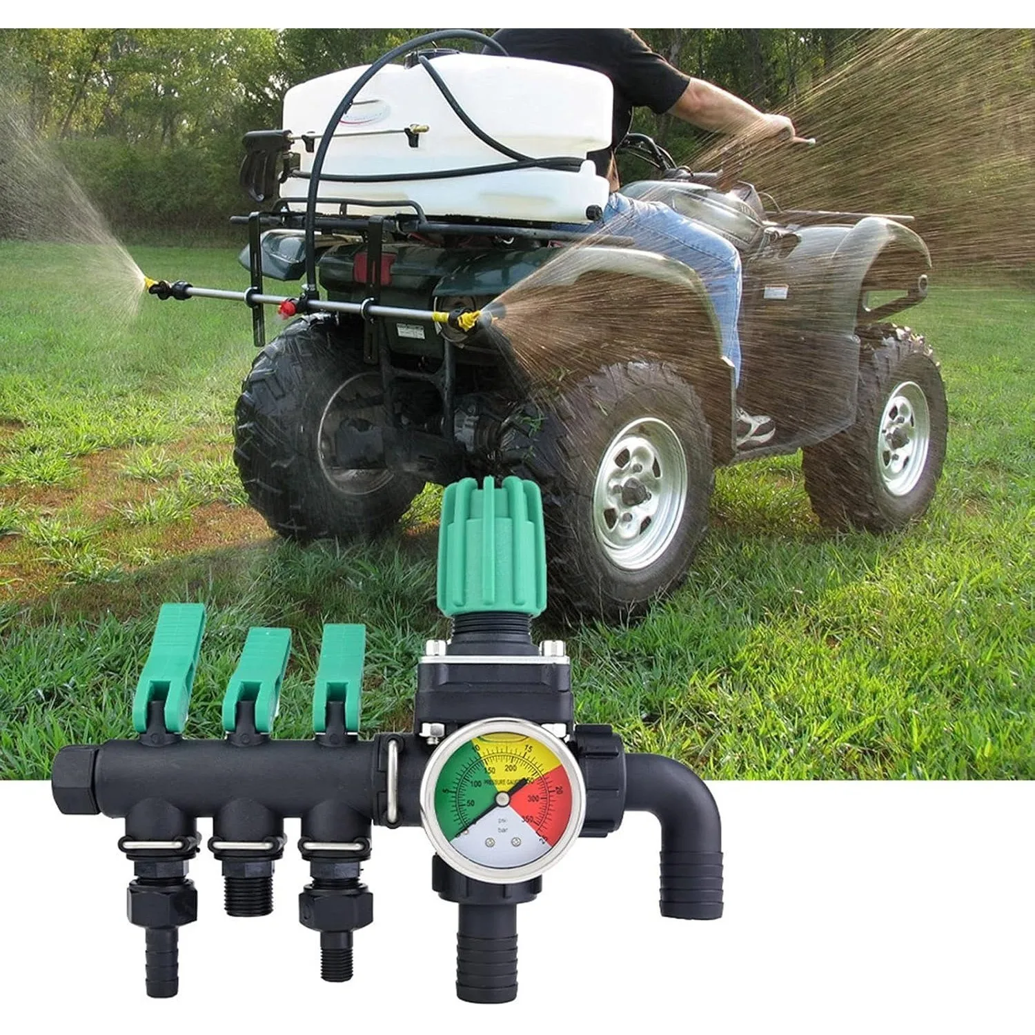 

3/4 Way Water Splitter Agricultural Sprayer Control Shut Off Valve Tap Connector