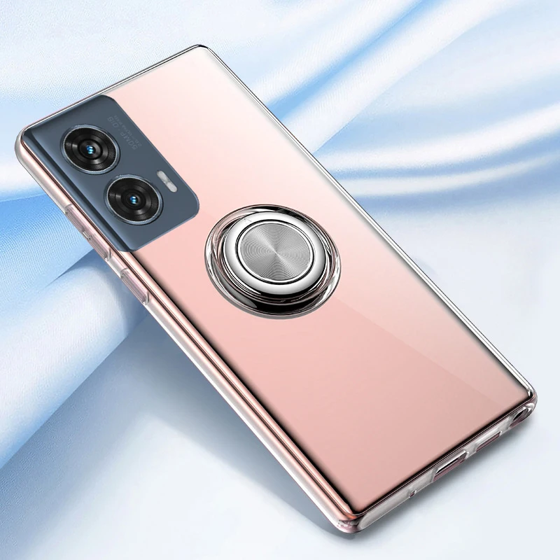 

Auroras For Moto G96 G56 G86 Power Case Adsorbable Ring Silicone Shockproof Soft Shell For Moto G56 G96 G86 Power Back Cover