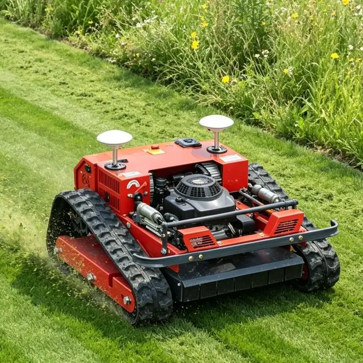 Customized Super Popular Remote Control Lawn Mower Grass Cutting Machine For Villa Orchard Farm Gentle Slope Lawn Trimming