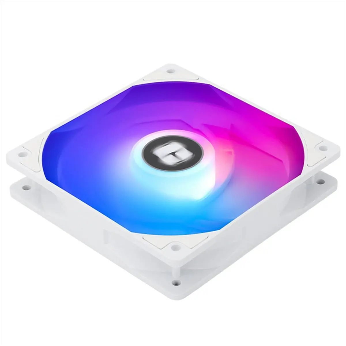 AAAE  TL-C12CW-S Chassis Fan 12cm 4Pin PWM ARGB Colorful Fan (Turning in the Reverse Clockwise Stepping) White