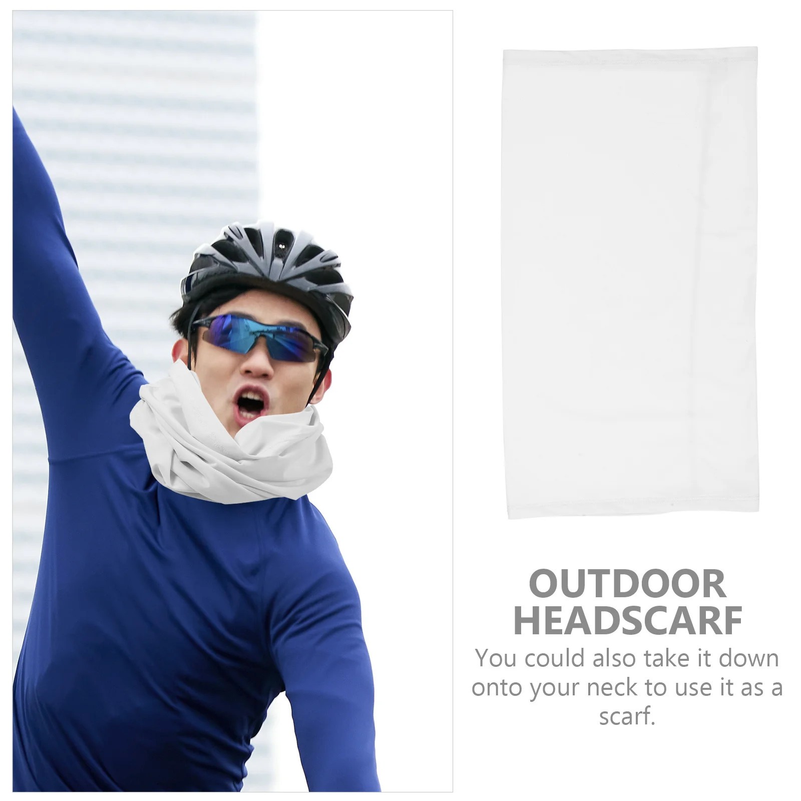 

1Pcs Cycling Duskproof Sunproof Mask Outdoor Versatile Face Cover Windproof for Hiking Riding White Duskproof Mask