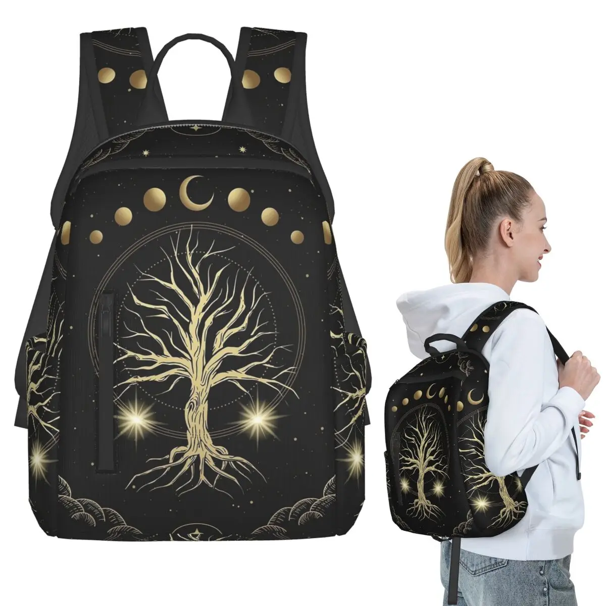 

Mysterious Tree Of Life Backpack Student BookBag Kids School Bag Laptop Shoulder Bags Boys Girls