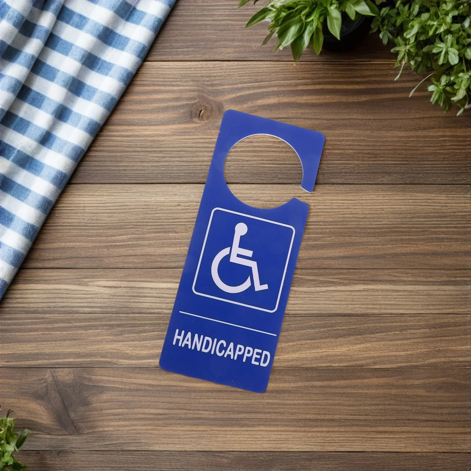 3Pcs Handicapped Parking Sign Strong Construction Easy Attachment for Indoor Outdoor Use Handicap Parking Sign
