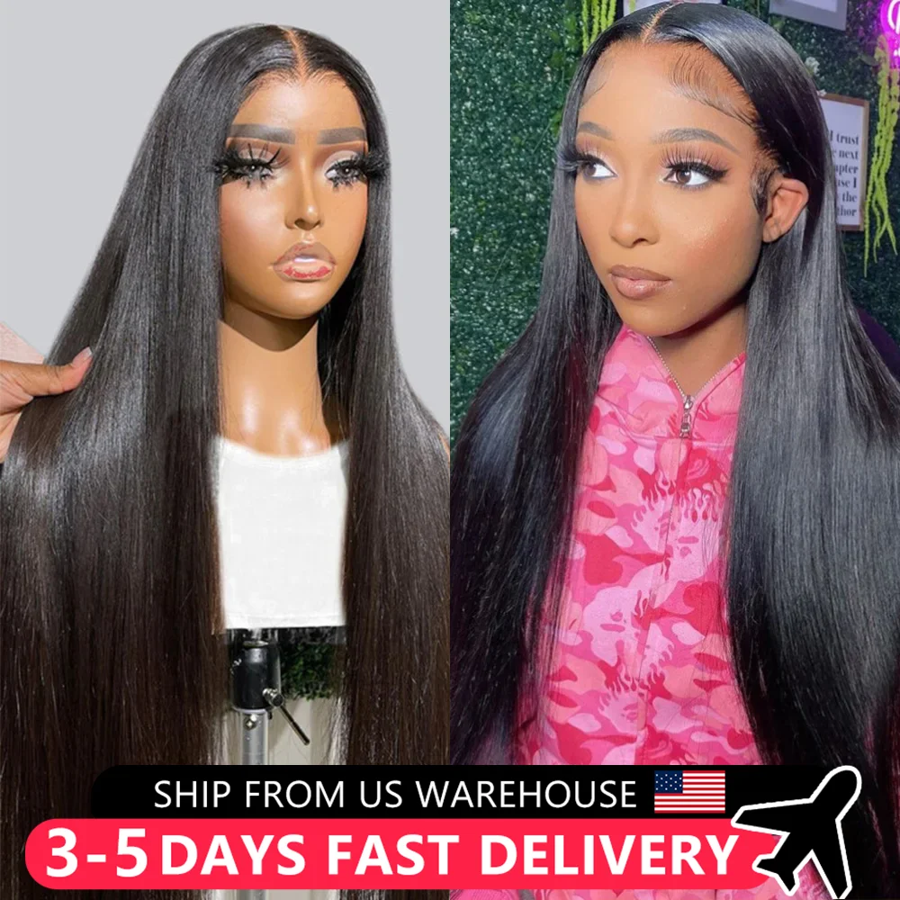 

Wigs Human Hair Straight 13x4 HD Lace Front Human Hair Wigs Pre Plucked For Women 4x4 Transparent Lace Closure Wig MYLOCKME