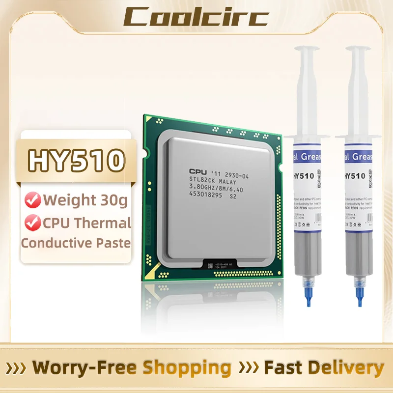 Coolcirc HY510 30g Thermal Conductive Grease Paste Compound Silicone For GPU CPU Chipset Cooling Silicone Grease