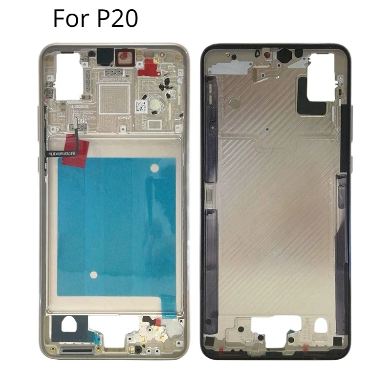 Dla Huawei P20 P20Pro Mid Middle Plate obudowa oprawki z bocznymi klawiszami zamiennik dla Huawei P20 / P20Pro