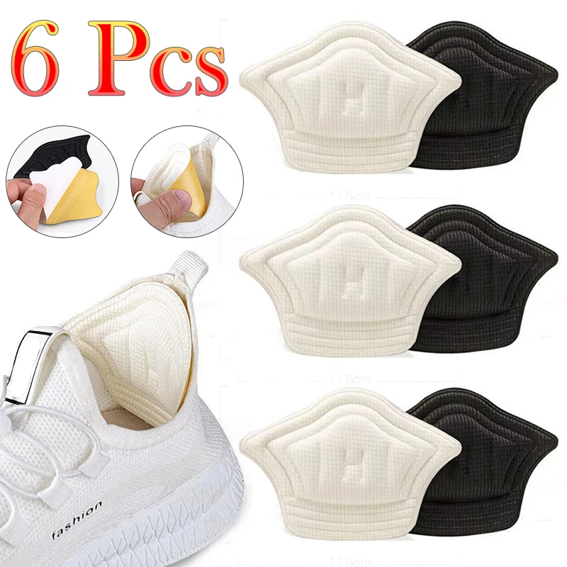 6Pcs Sport Shoes Insoles Patch Heel Pads for Pain Relief Antiwear Feet Pad Adjustable Shoe Size Protector Back Sticker Cushions