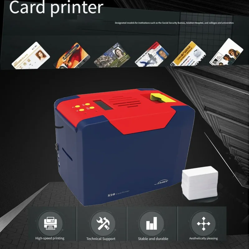 High Speed Seaory S20 PVC Id Card Printer Plastic Cards Printing Machine Rfid Nfc Uv Inkjet Credit Ic Chip Loyalty Gift Card