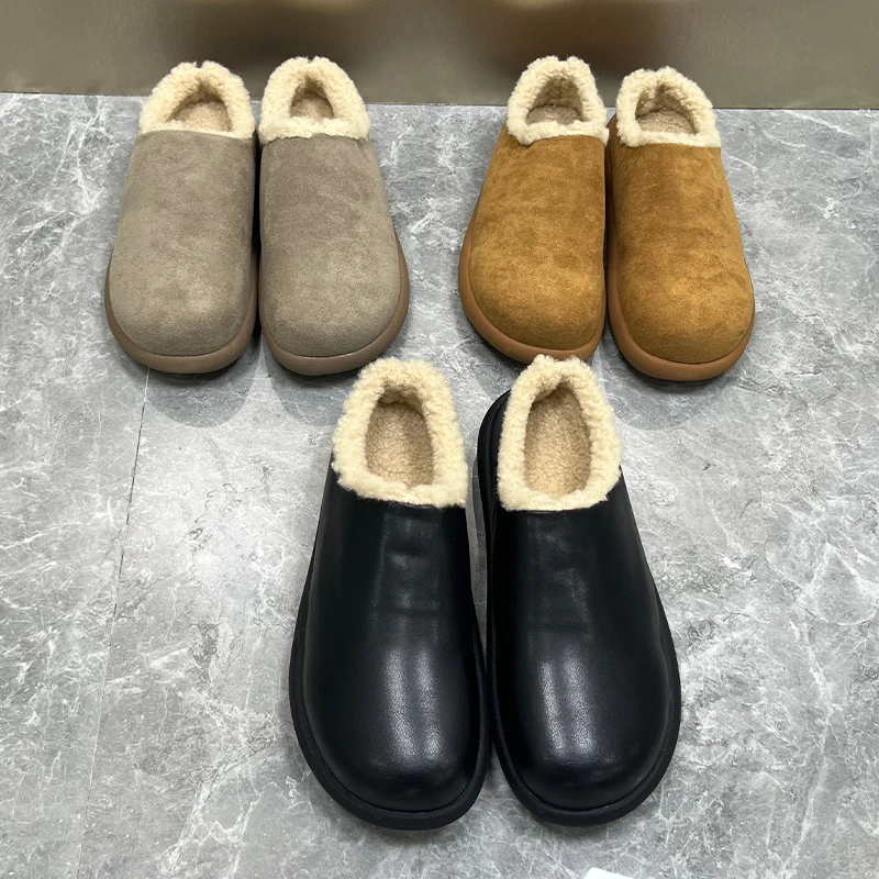 New Winter Men Warm Business Loafers Men One-foot Lightweight Comfortable Versatile Fashionable Snowshoes Couple Shoes Men