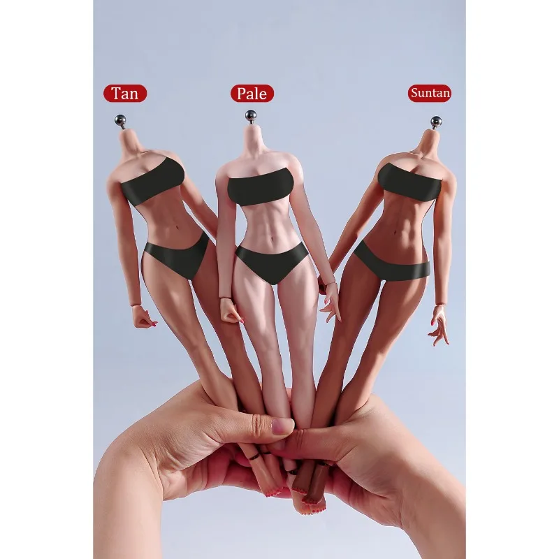 YM507 1/6 Scale Super Flexible Realistic Seamless Female Body Platinum Silicone Rubber Joint Movable Fit 12'' Toy Figures Body