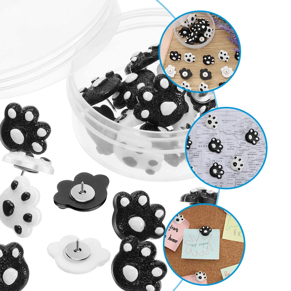 

Bear Claw Pushpin Resin Metal Creative Thumbtack Small Drawing Pin For Office Home Use Bulletin Board Map Marking Pins