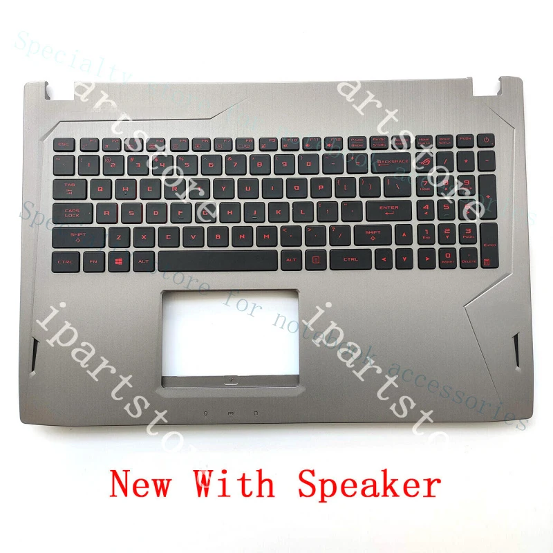 

A+ New For ASUS ROG GL502 Palmrest Upper Case Backlit Keyboard 13NB0DR6AP0111 US