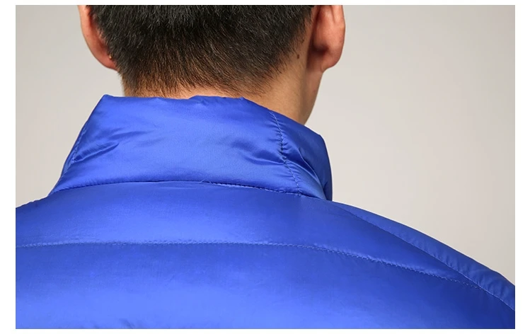 Chaqueta de plumón ultraligera para hombre, abrigo transpirable resistente al agua y al viento, talla grande, para todas las estaciones