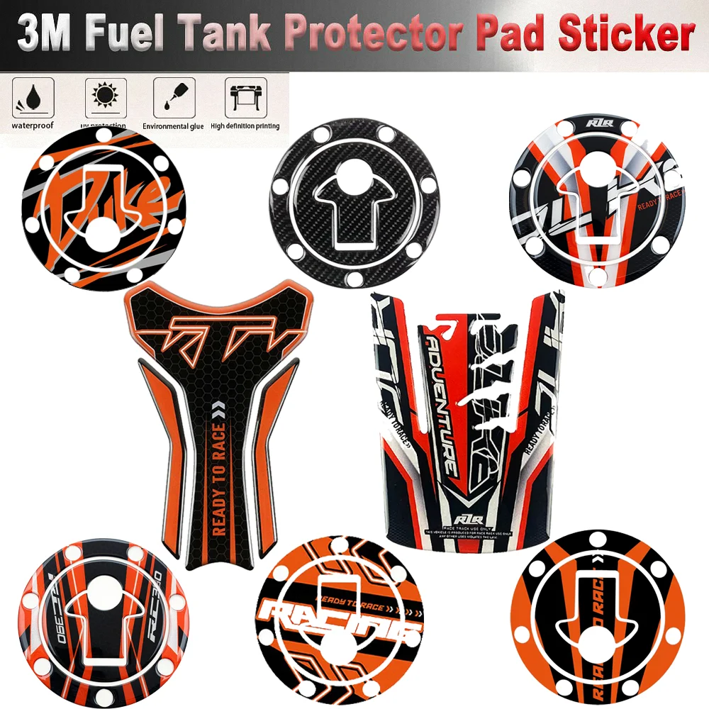 For KTM Duke RC R 125 200 250 390 790 890 Tank Cover Stickers Motorcycle Accessories Pad protector Fueltank Decal 2021 2022 2024