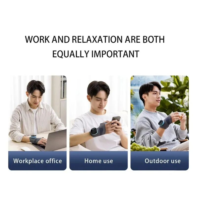 Modern Electric Sports Wrist Guard Safe Hot Compress Vibration Massage for Tenosynovitis Physical Recovery Support