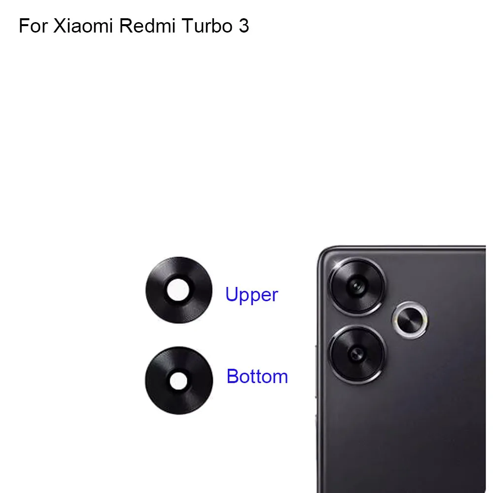 For Xiaomi Redmi Turbo 3 Replacement Back Rear Camera Lens Glass test good For Xiaomi Redmi Turbo3 Glass lens Parts