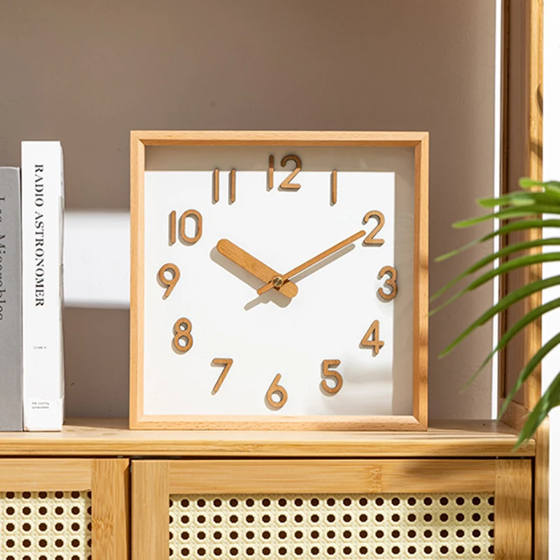 Wooden Wall Clocks Nordic Modern Simple Clock Household Living Room Silent Clock Elegant Luxury Home Decoration Aesthetic Design
