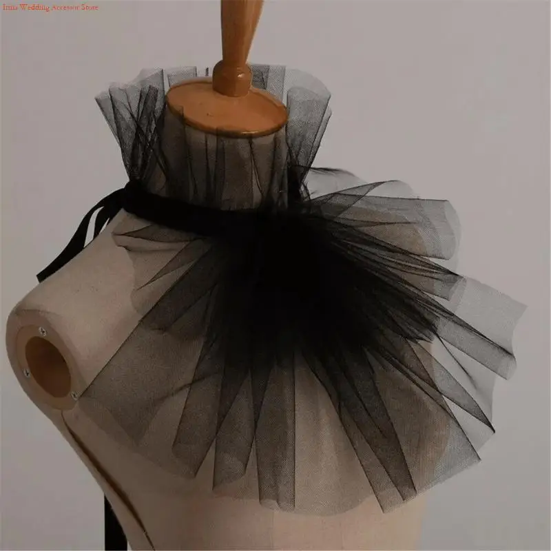 NOUVEAU ÉLÉGANT RUFFLED JABOT NOUCH Collar pour les renaissances le costume victorien