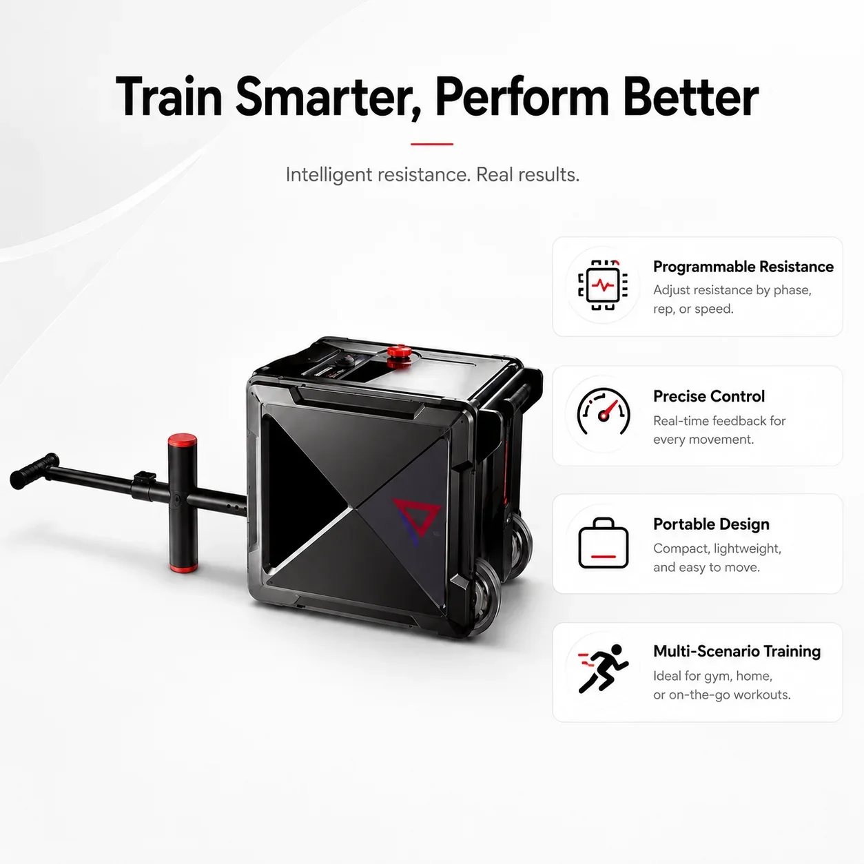 Smart Resistance Portable Trainer for Sprint Speed And Agility Programmable Drag Training Equipment for Athletic Performance