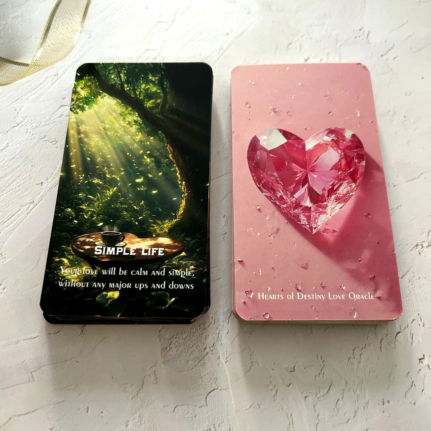 51PCS Love Message Oracle Cards Interpersonal Predictions for Coming Year Relationship Divination Runes Love Board Game Tarot