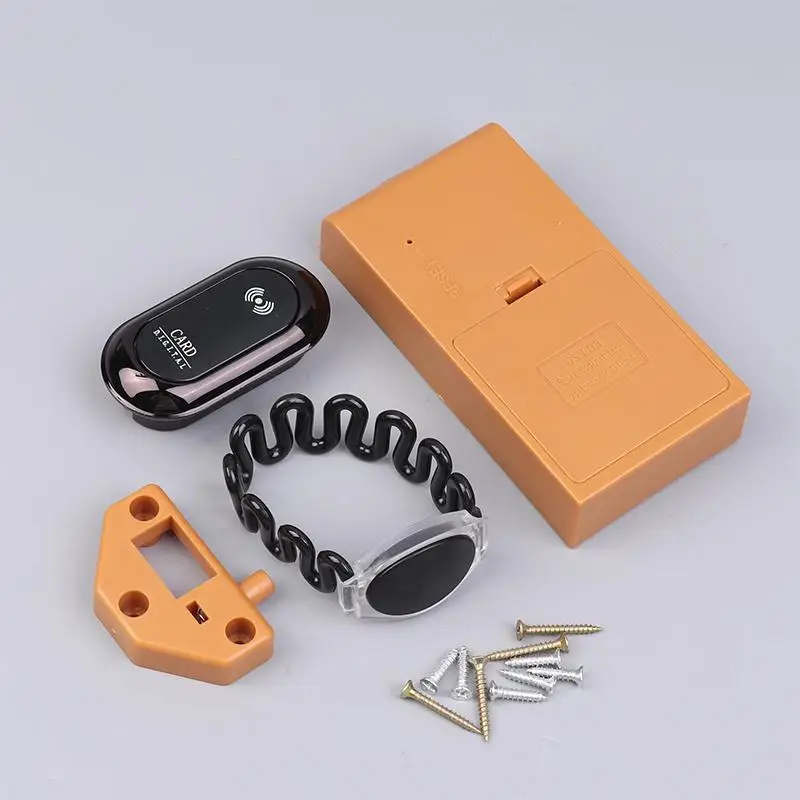 Electronic Box Lock Cabinet Lock with 1 Card and Key Included Suitable for School Locker Gym Changing Room Storage 1 Pcs