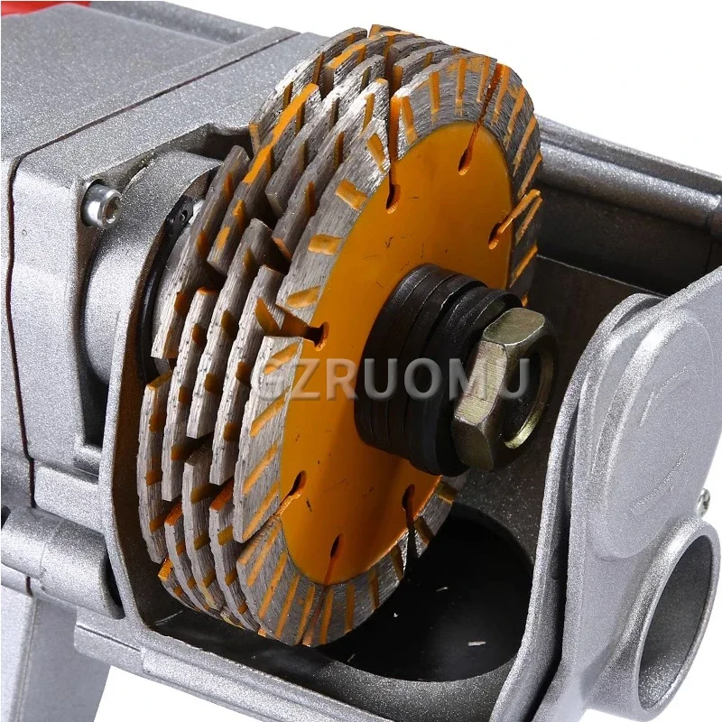 Dust-Free Electric Grooving Tool  KC 4KW Slotting Machine One-Time Molding for Red Brick/Concrete/Stone