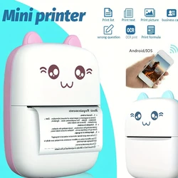 Mini Pocket Printer, Bluetooth Inkless Printer Sticker Printer, Small Pocket Printer Picture, Notes, Photos, Diary, DIY