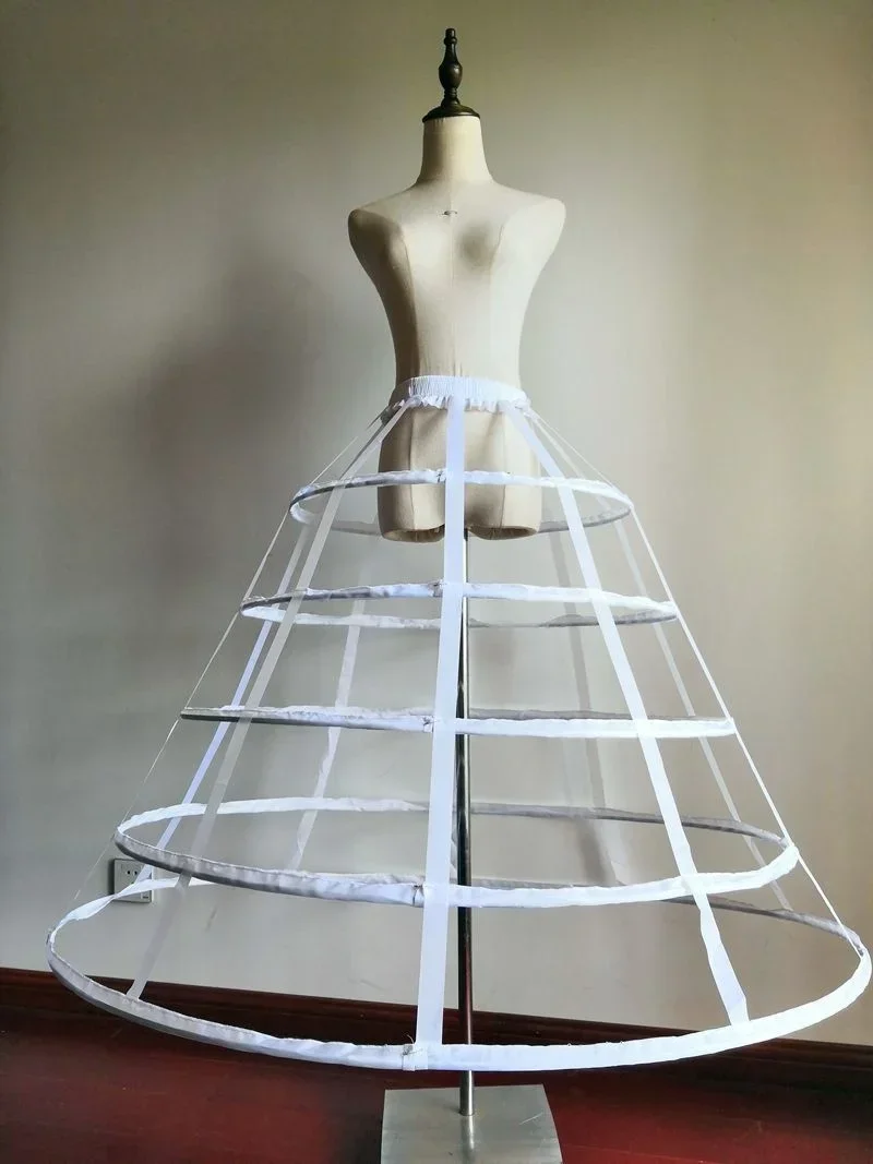 Women Gothic Lolita Birdcage3/4/ 5 Hoop Petticoat Underskirt Medieval Victorian Circle Fishbone Crinoline Pannier image 2