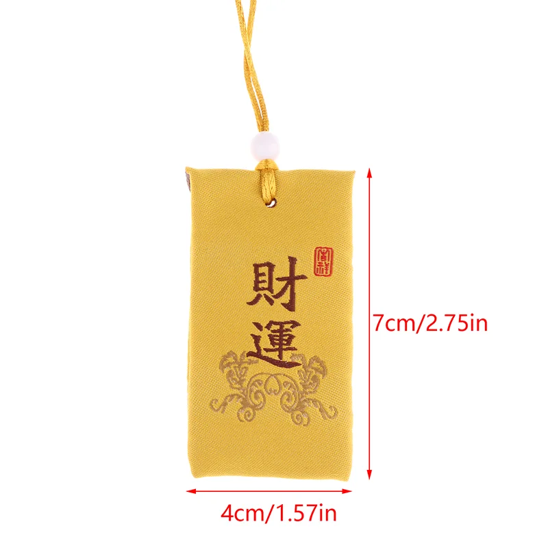 1PC Japanese Prayer Omamori Pray Fortune Beauty Health Safety Lucky Charms Wealth Bag Guard Talisman Pendant Keychain CoupleGift