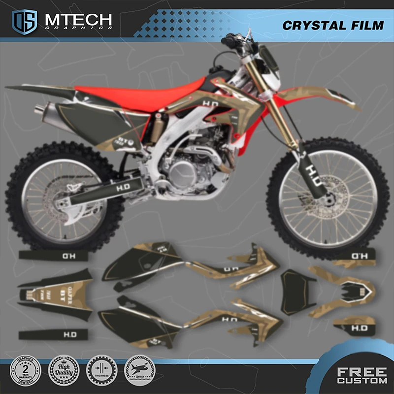 

DSMTECH пользовательские мотоциклетные графические фоновые наклейки, наборы наклеек для HONDA CRF450X 2005 2006 2007 CRF 450X 2008-18 014