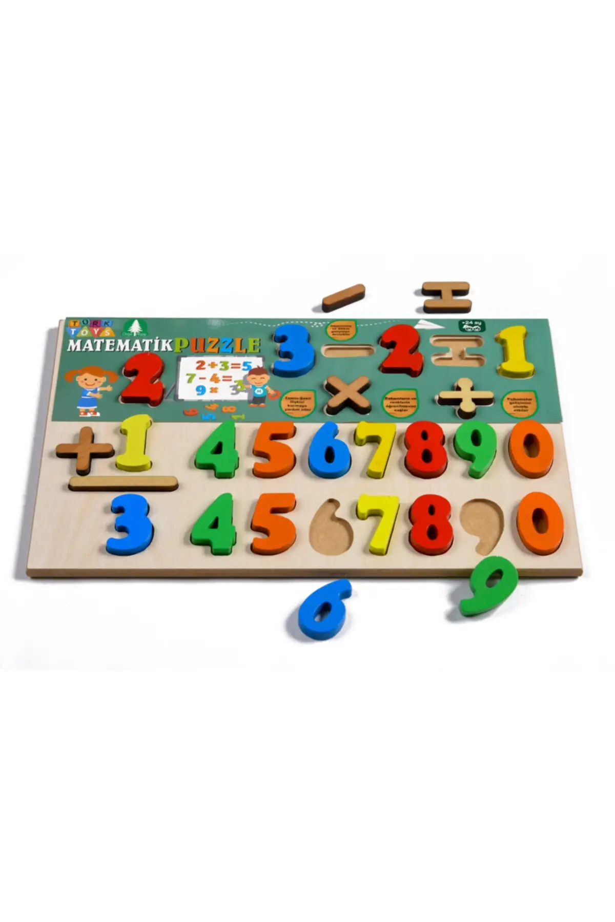 Wooden Math Bultak Educational Toy 100 Natural Domestic Production