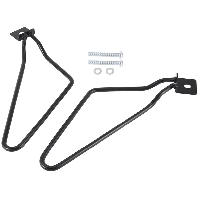 

2 шт., черная седельная сумка для мотоцикла, монтажный кронштейн для Sportster Xl 883 1200, кронштейн для дорожной сумки