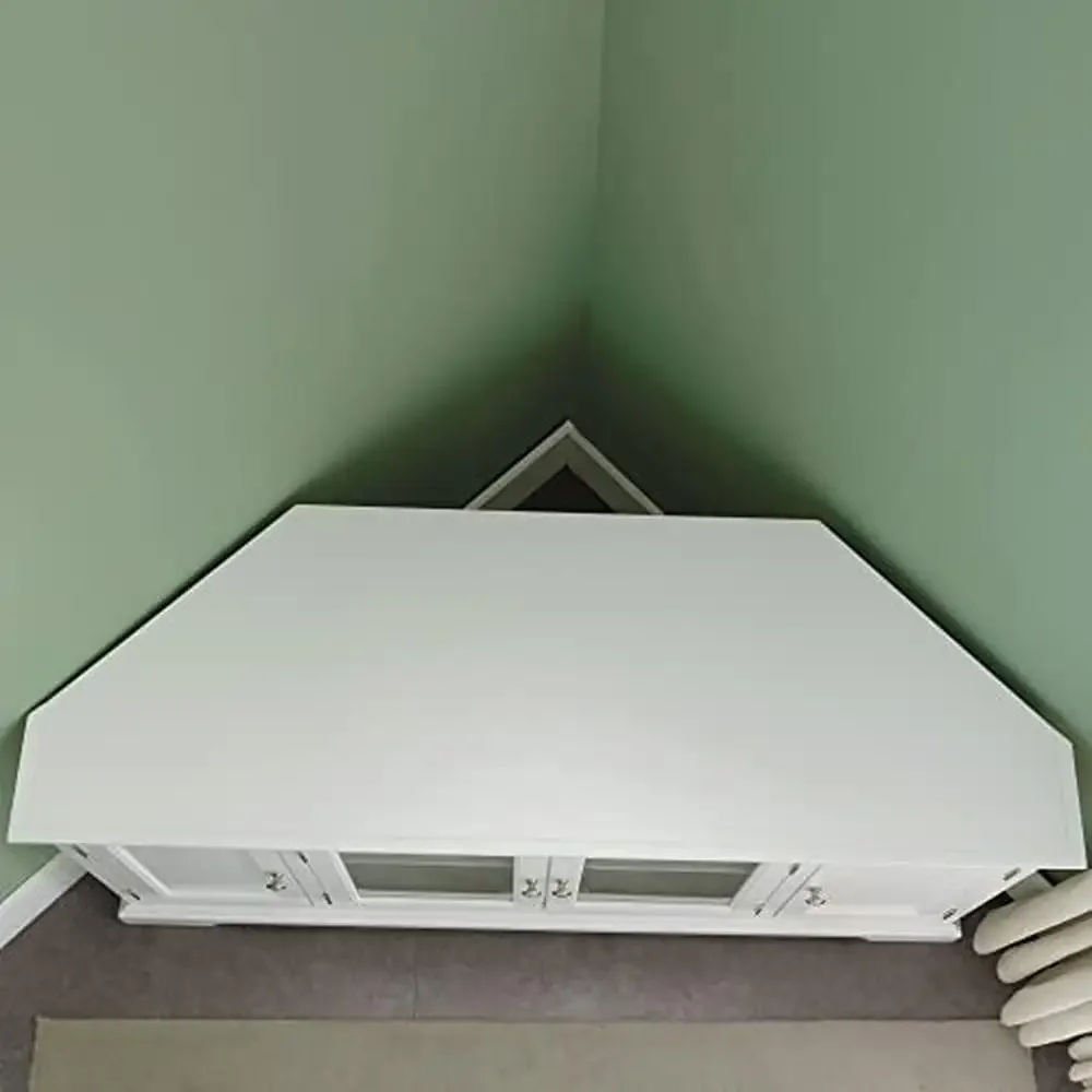 Corner TV Stand Enclosed Storage 65