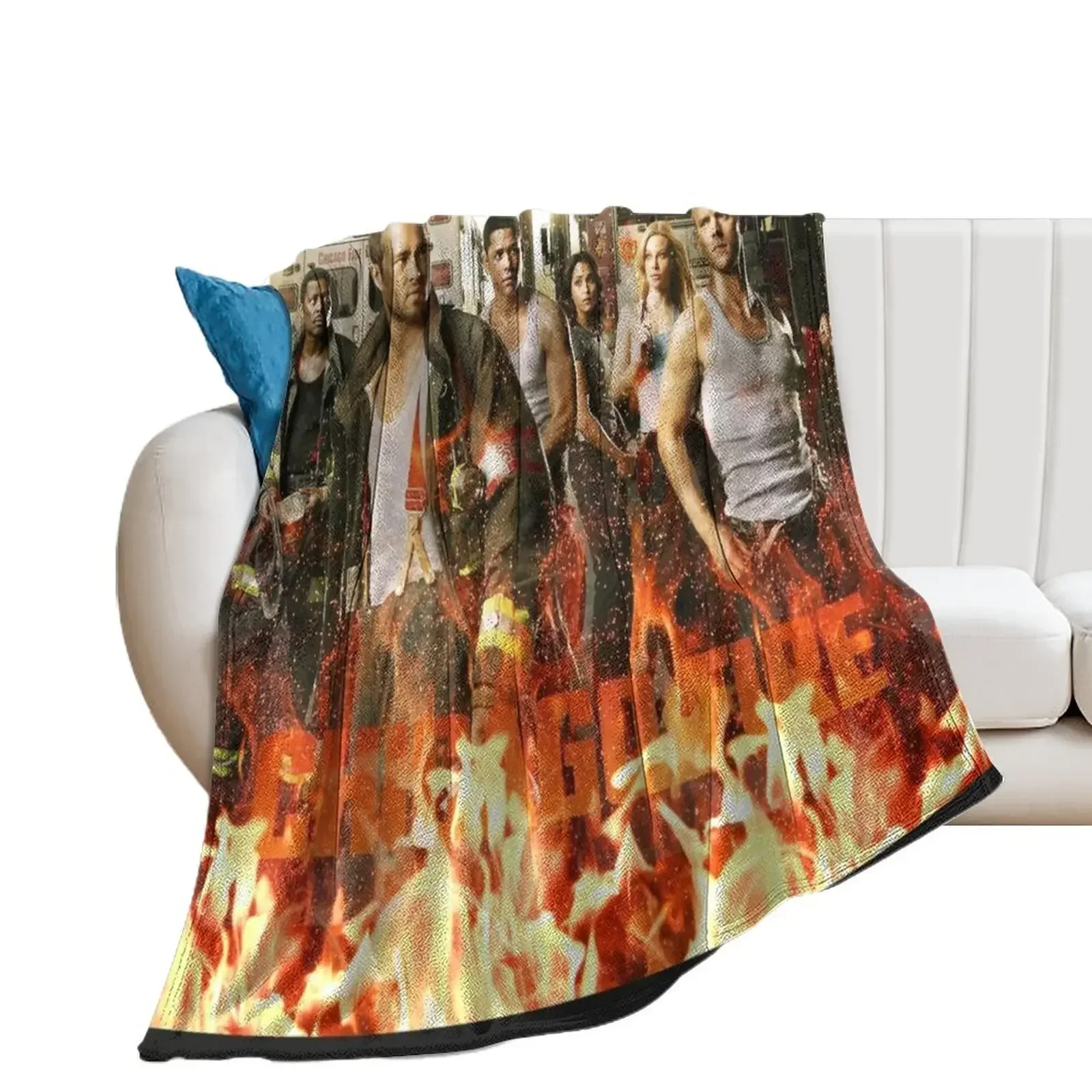 

Chicago Fire Throw Blanket Polar warm for winter Blankets