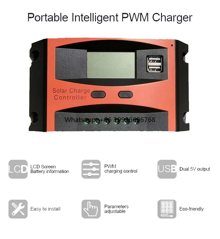 

12v 24v 36v 48v 10a 15a 20a 30a Pwm Solar Panel Charge Controller manufacturer