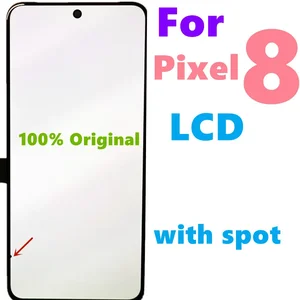 Bilashmart Original LCD Google Pixel 8 LCD Google Pixel 8 Display LCD Screen Touch Digitizer Assembly With Dot