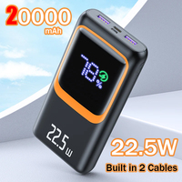 22.5W Power Bank Fast Charging Portable Charge Powerbank 20000mAh Large Capacity External Spare Battery for IPhone Xiaomi Huawei