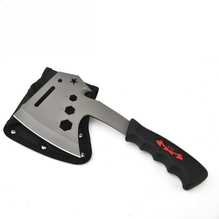 

Outdoor Camping Multi Functional Mountain Cutting Hand Axe Stainless Steel Waist Axe Survival Tactics Hand Axe