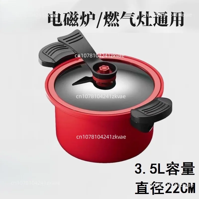 Micro Pressure 3.5L Non stick Pressure Home Cooker Stew and Kitchen and Soup for Cooking purpose Multi