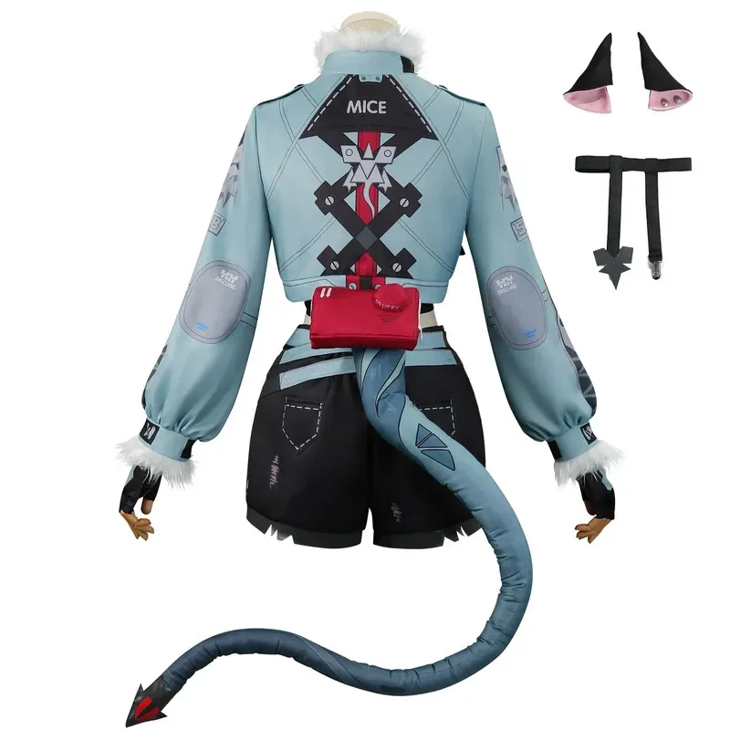 dd12Zenless Zone Zero Jane Doe Costume Cosplay Parrucca Orecchie Coda Scarpe Puntelli Gioco Anime ZZZ Uniforme Del Partito Gioco di Ruolo Vestiti Più Il Formato