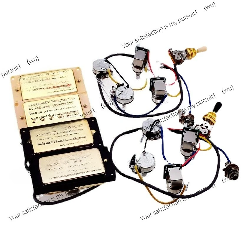 

Стандартные звукосниматели LP Humbucker 4C с двухтактным жгутом проводов для подарка, гитарные звукосниматели