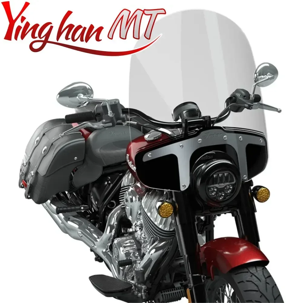 For Indian Super Chief Limited Bobber Dark Horse 22-26 Quick Release Windshield Higher view 2