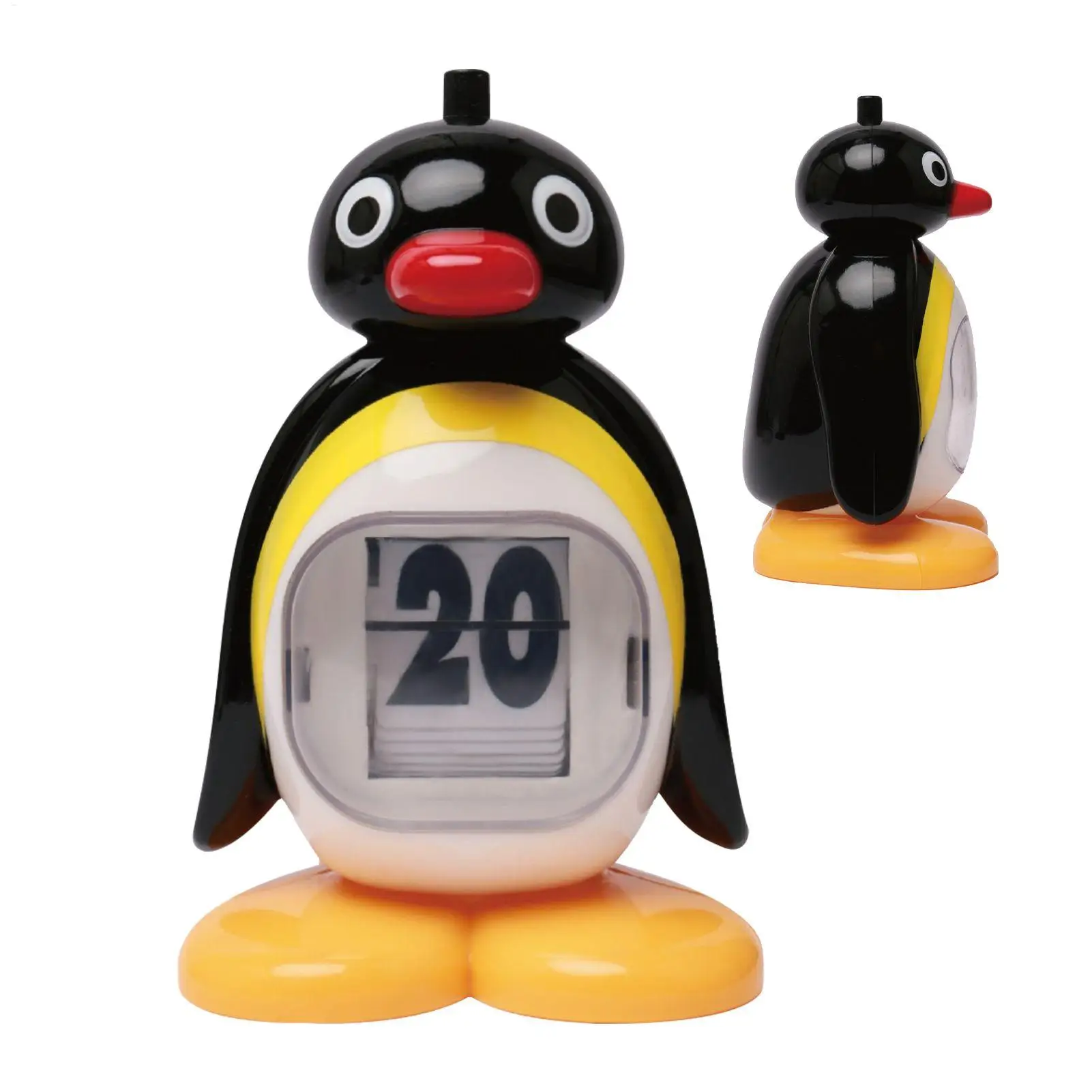 Anime pingu pinguim retro brinquedo calendário perpétuo imprensa tipo decoração de mesa estatueta ideal menina presente aniversário ornamento colecionável