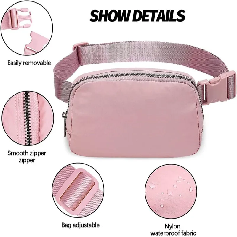 Fashion Crossbody Fanny Pack Waist Bag Waterproof Mobile Phone Bags Beach Travel Outdoor Sport Women Belt Pouch Adjustable Strap