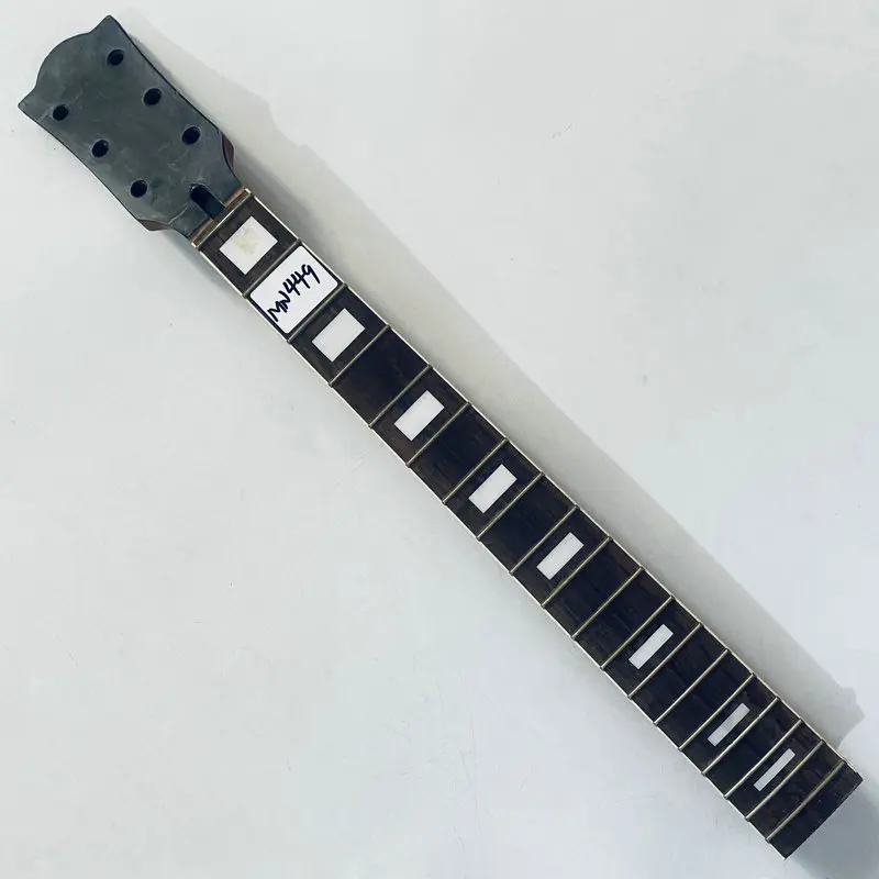 

MN449 Unfinished Right Hand Electric Guitar Neck Mahogany+Rosewood 19 Frets for DIY Replace Surface Damages and Dirty