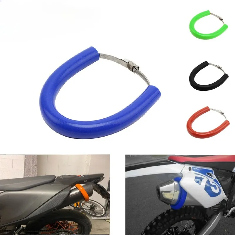 General-purpose Motorcycle Exhaust Pipe Silicone Protective Cover, Heat-proof and Drip-proof Protective Ring
